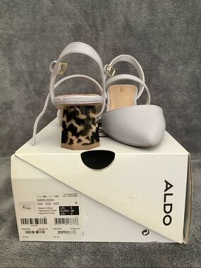 Aldo Gwelissa sling back high heel shoes 6